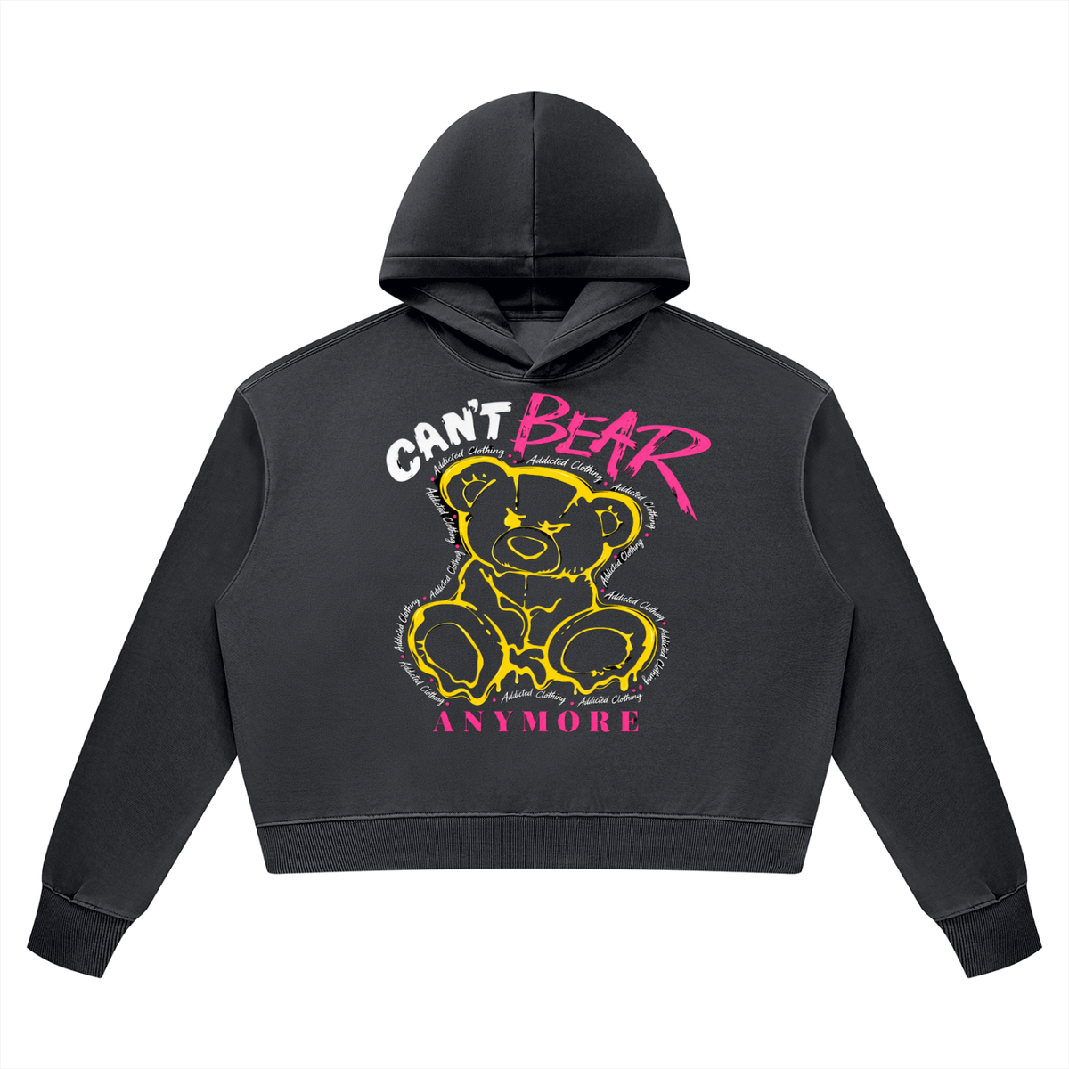 Sweat à capuche épais pour femme au délavage vintage