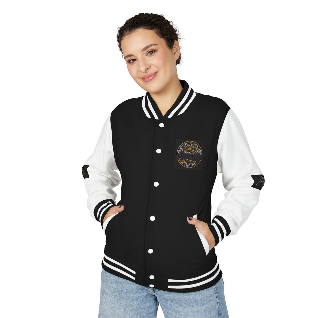 AC Monogram Letterman Jacket - Retro Varsity Black & White