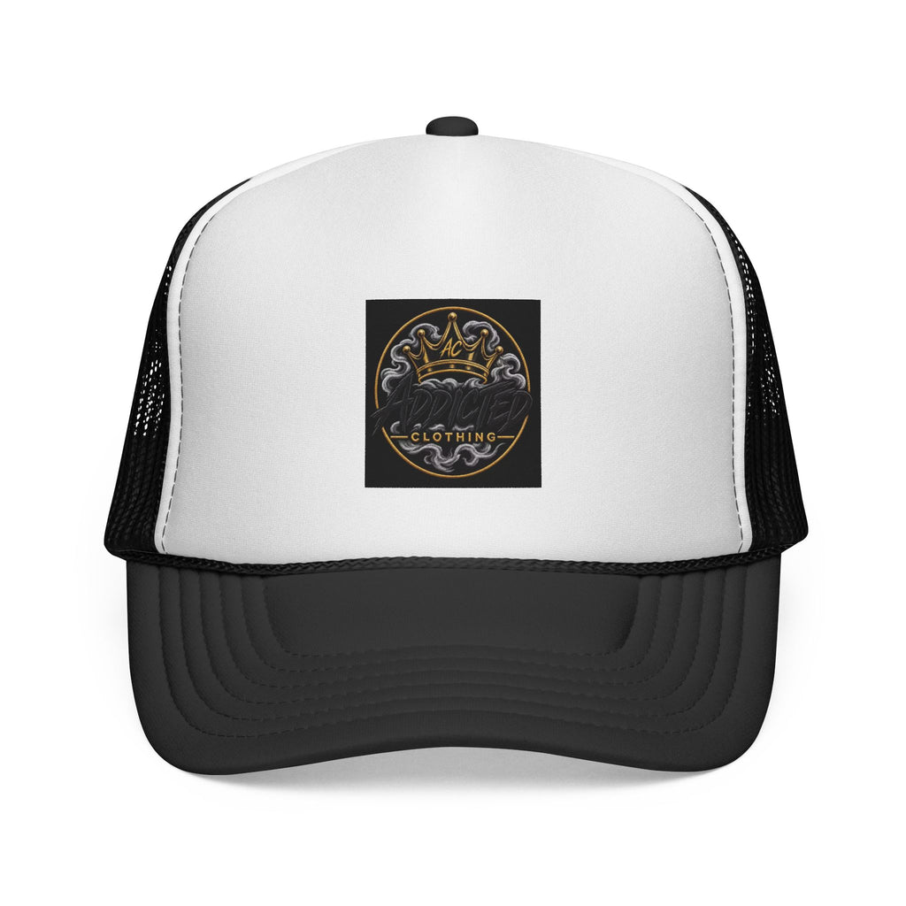 Crown & Compass Trucker Cap — Vintage Nautical Logo Mesh Hat