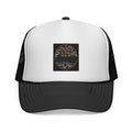 Crown & Compass Trucker Cap — Vintage Nautical Logo Mesh Hat