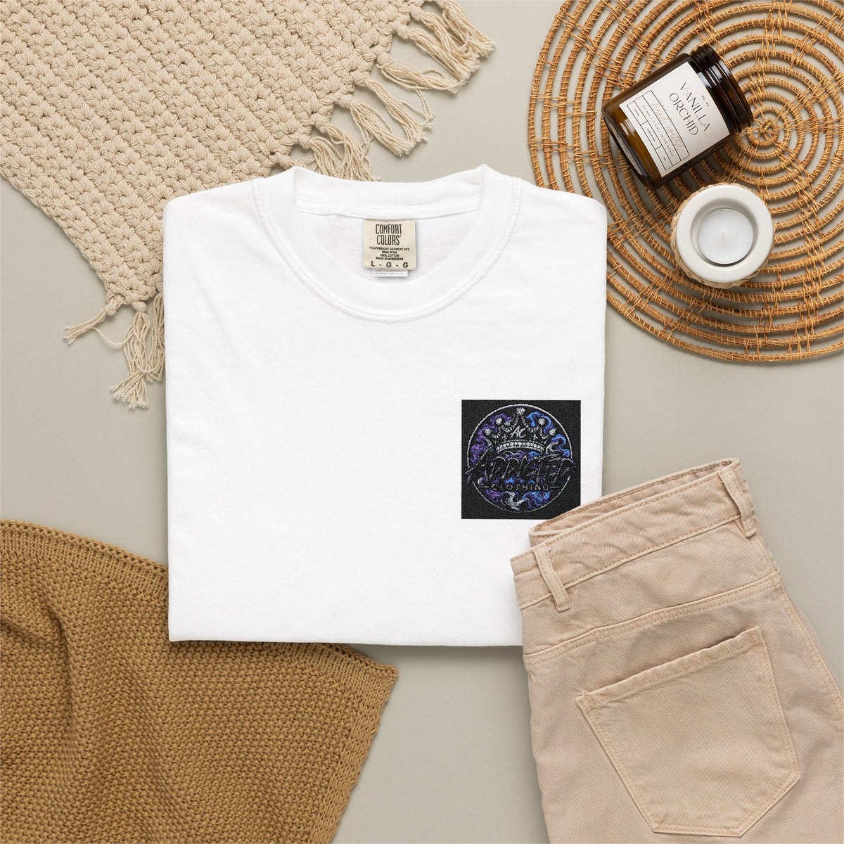 Floral Moon Pocket T-Shirt