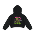 Damen-Hoodie mit kastiger Passform und Viertelreißverschluss