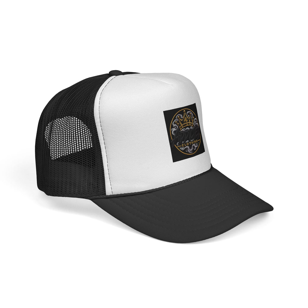 Crown & Compass Trucker Cap — Vintage Nautical Logo Mesh Hat