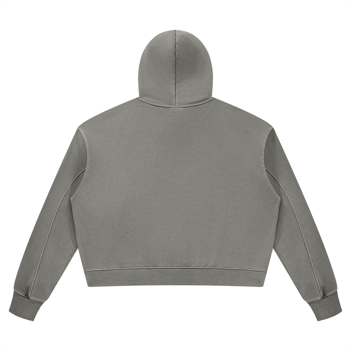 Sweat à capuche épais pour femme au délavage vintage