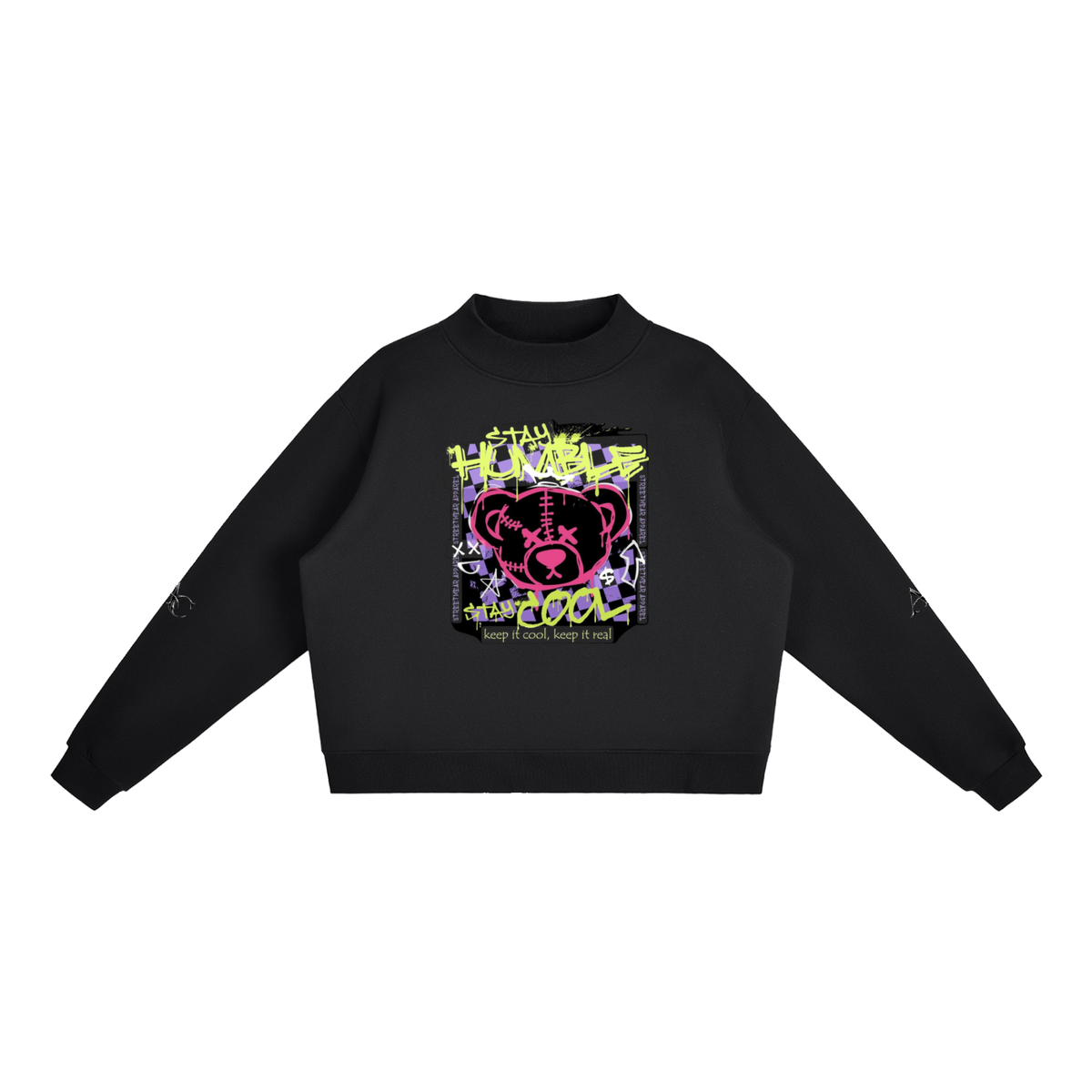 Essential Fleece Stehkragen-Sweatshirt