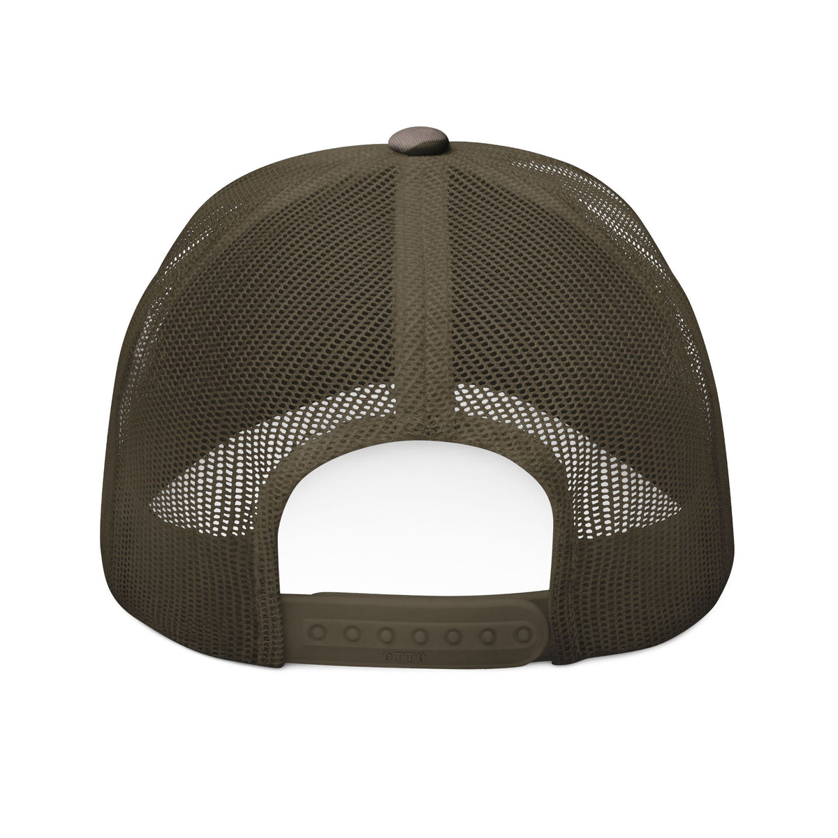 Camo Trucker Hat — Embroidered Military Patch Cap