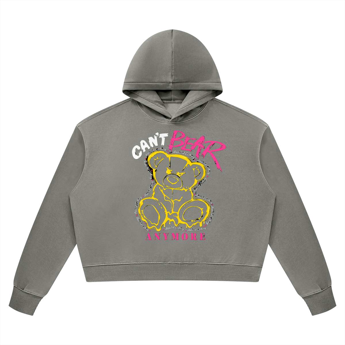 Sweat à capuche épais pour femme au délavage vintage