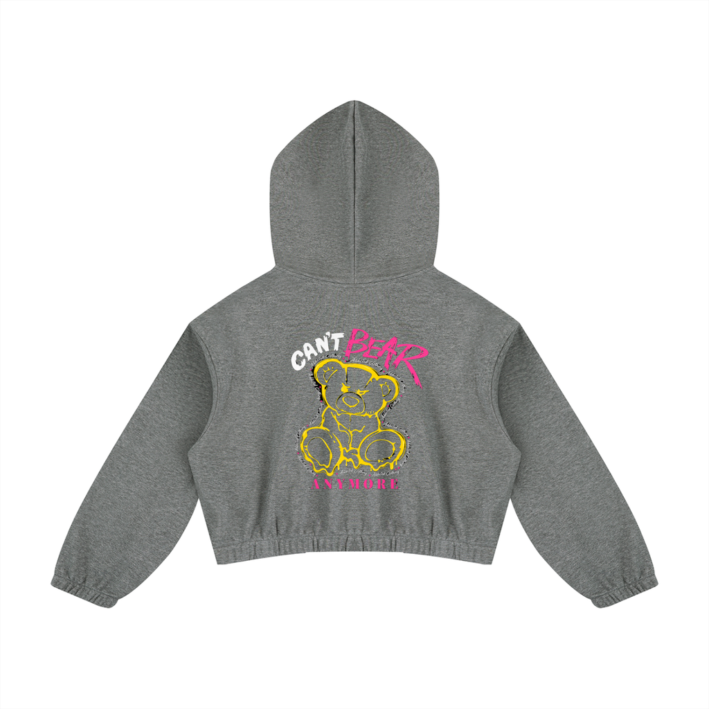 Sweat à capuche ample pour femme avec col zippé