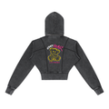 Vintage Washed Cropped Fleece-Hoodie