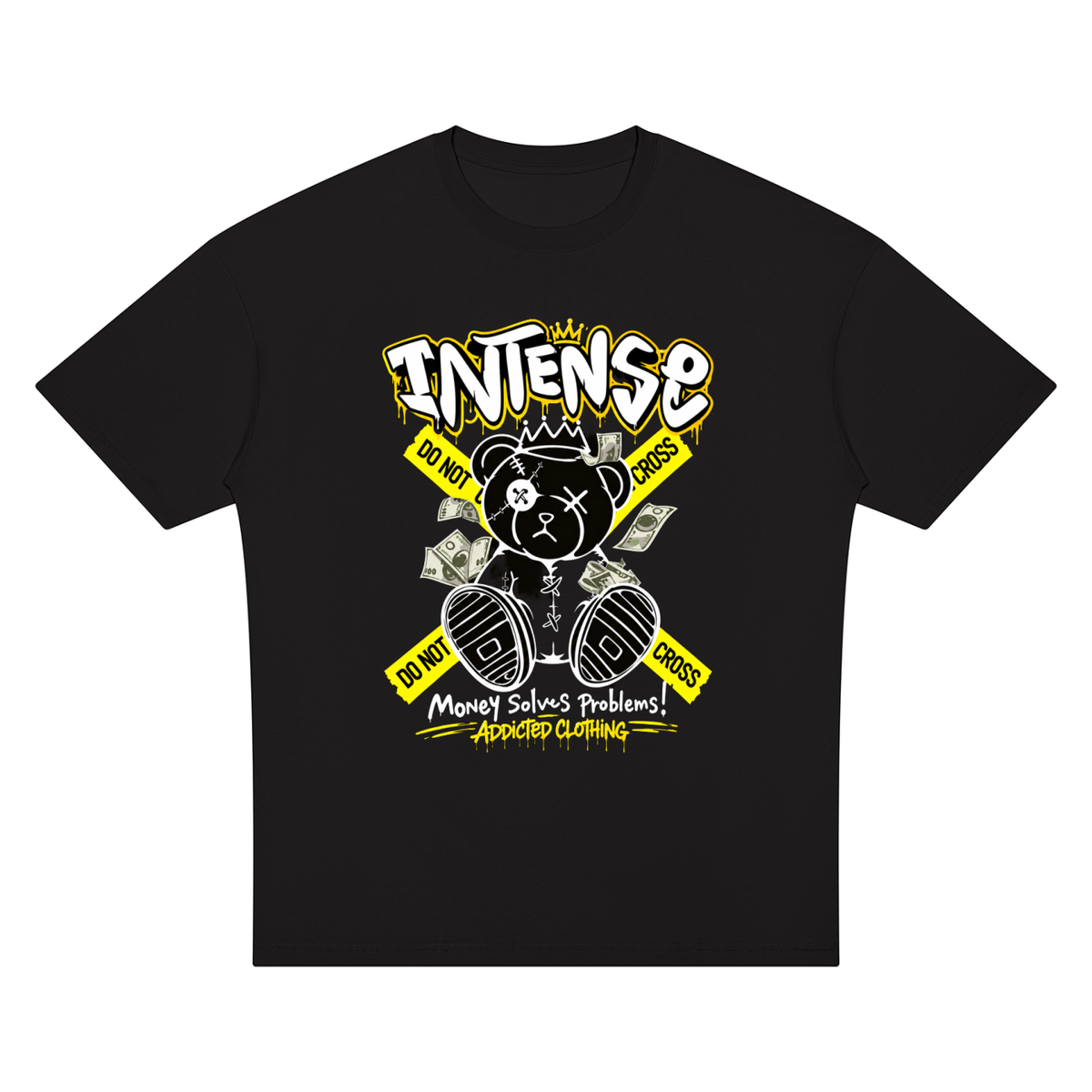 Unisex Oversize-T-Shirt mit überschnittenen Schultern